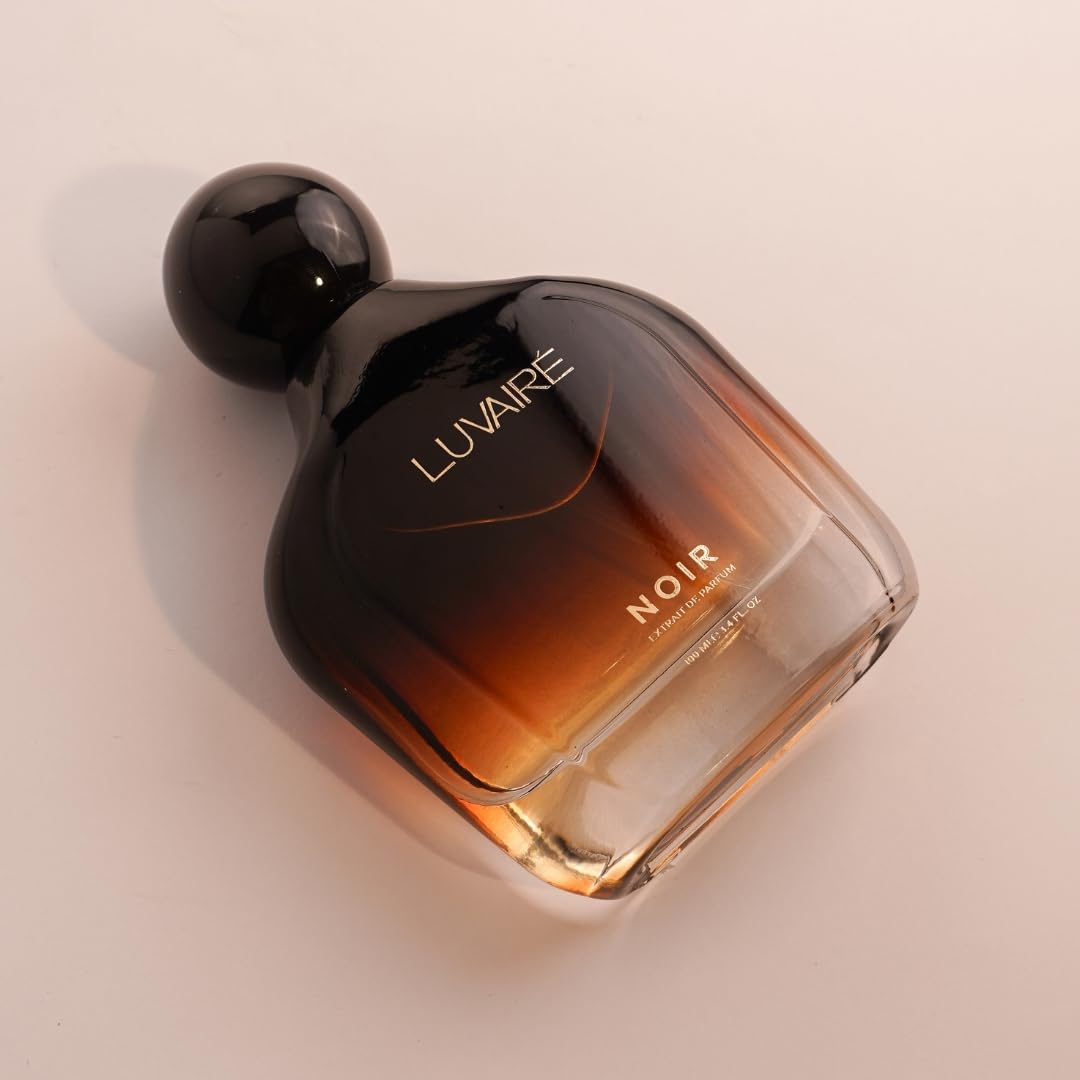 Luvairé NOIR Extrait De Parfum 100ml (3.4 Fl Oz) for Men - Intense Fragrance Spray - back view