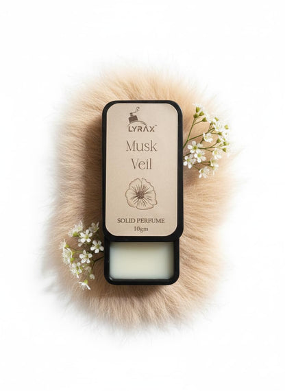 LYRAX Solid Perfume Collection Set of 6 - Unisex Oud, Vanilla, Citrus, Aqua, Musk & Velvet Notes - Travel Friendly Solid Perf
