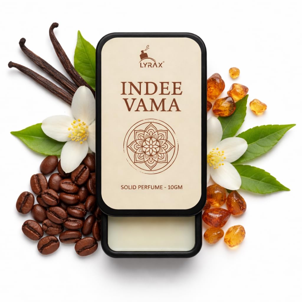 LYRAX Solid Perfume Combo for Men and Women - White London and Indee Vama - 10g Each, Pack of 2 - Unisex Travel Fragrance Bal