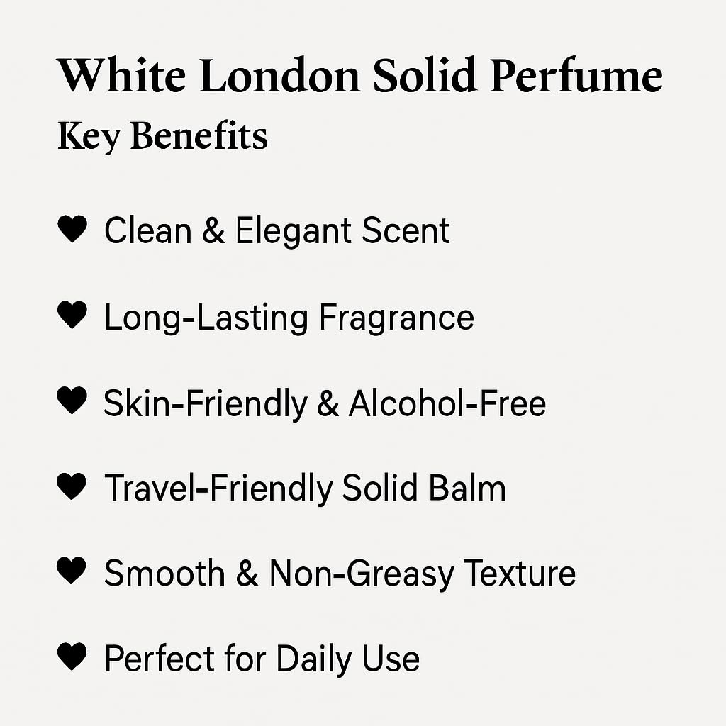 LYRAX White London Solid Perfume, 10g, Unisex Alcohol-Free Fragrance, Travel-Friendly Pocket Perfume - packaging