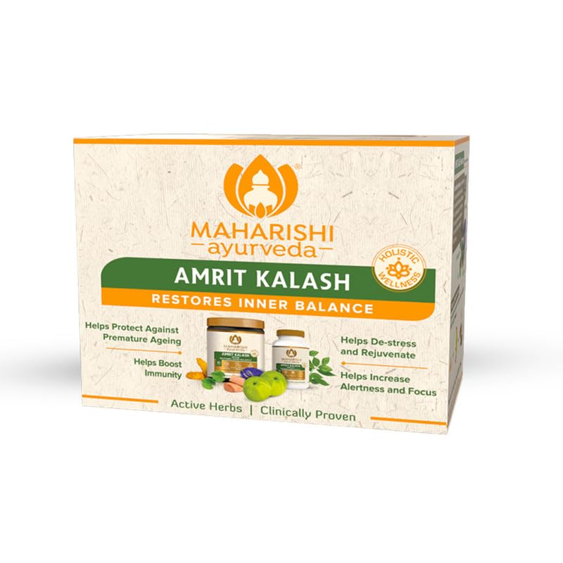 Maharishi Ayurveda Amrit Kalash Chyawanprash Herbal Supplement for Adults, Tablets and Paste Forms (10)