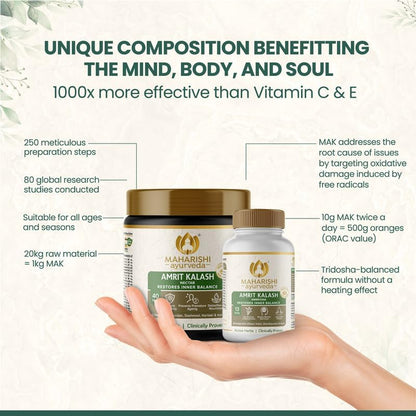 Maharishi Ayurveda Amrit Kalash Chyawanprash Herbal Supplement for Adults, Tablets and Paste Forms - ingredients panel (15)