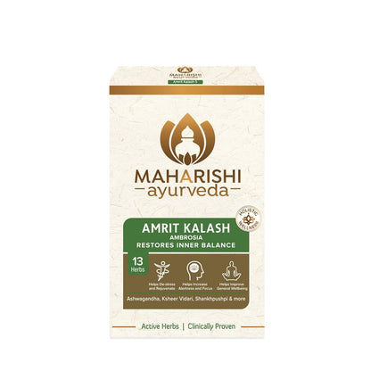 Maharishi Ayurveda Amrit Kalash Chyawanprash Herbal Supplement for Adults, Tablets and Paste Forms - front view