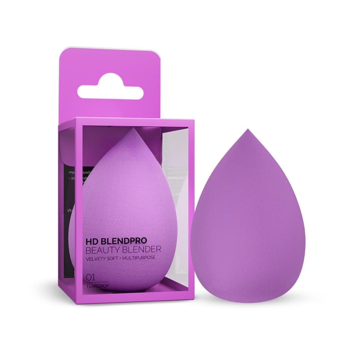 Makeup Sponge Beauty Blender for Foundation and Concealer - Soft Latex-Free Teardrop Reusable Face Blending Sponge for Liquid