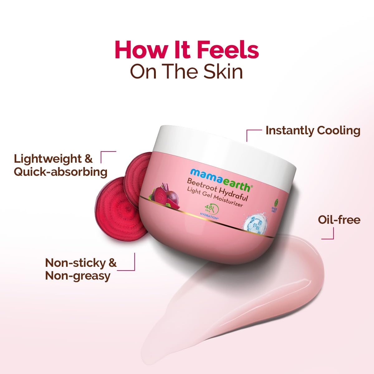 Mamaearth Aloe Refresh Hydrating Light Gel Moisturizer with Aloe Vera & Hyaluronic Acid, 200g, Oil-Free, Non-Sticky - ingredi
