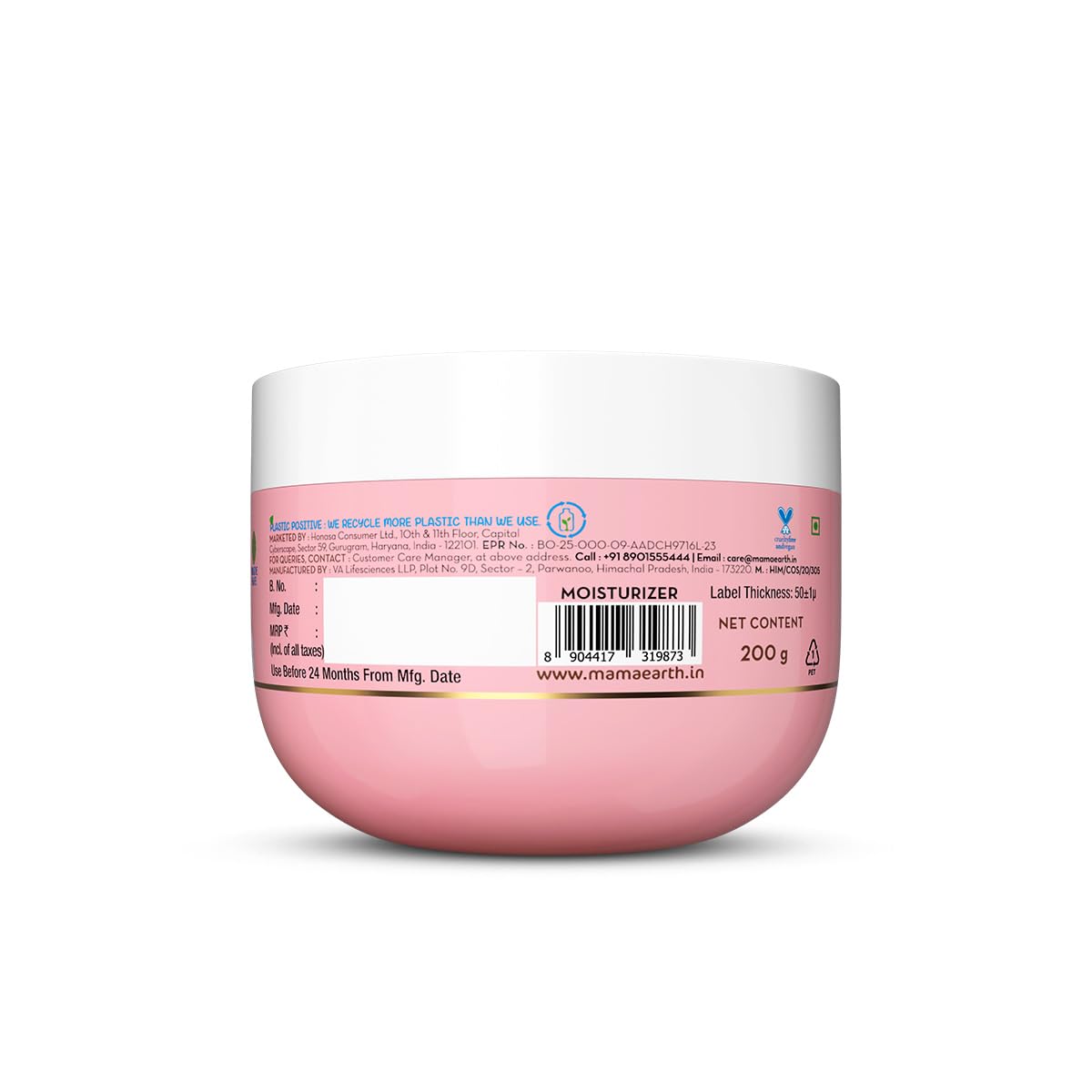 Mamaearth Aloe Refresh Hydrating Light Gel Moisturizer with Aloe Vera & Hyaluronic Acid, 200g, Oil-Free, Non-Sticky - size an