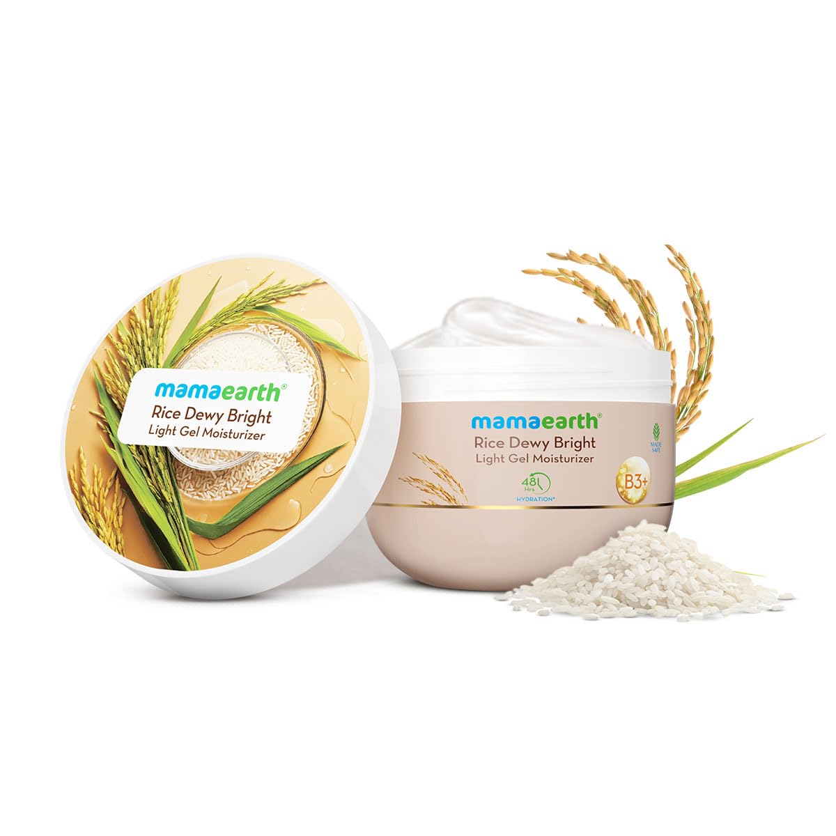 Mamaearth Aloe Refresh Hydrating Light Gel Moisturizer with Aloe Vera & Hyaluronic Acid, 200g, Oil-Free, Non-Sticky - front v