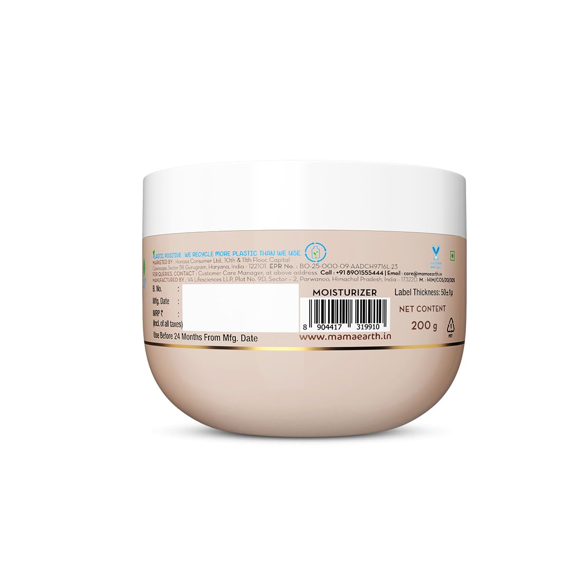 Mamaearth Aloe Refresh Hydrating Light Gel Moisturizer with Aloe Vera & Hyaluronic Acid, 200g, Oil-Free, Non-Sticky - size an