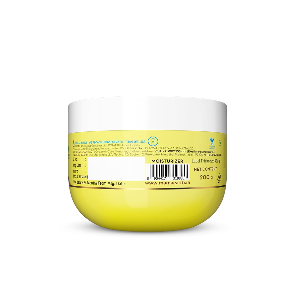 Mamaearth Aloe Refresh Hydrating Light Gel Moisturizer with Aloe Vera & Hyaluronic Acid, 200g, Oil-Free, Non-Sticky - size an