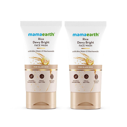 Mamaearth Rice Dewy Bright Face Wash with Rice Water & Niacinamide, Face Cleanser for All Skin Types, Unisex Adult (21)