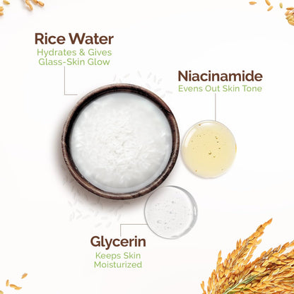 Mamaearth Rice Water Face Cream with Niacinamide, 50g, Face Moisturizer - packaging