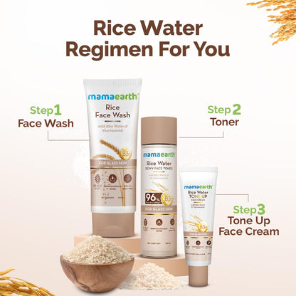 Mamaearth Rice Water Face Cream with Niacinamide, 50g, Face Moisturizer - close-up detail