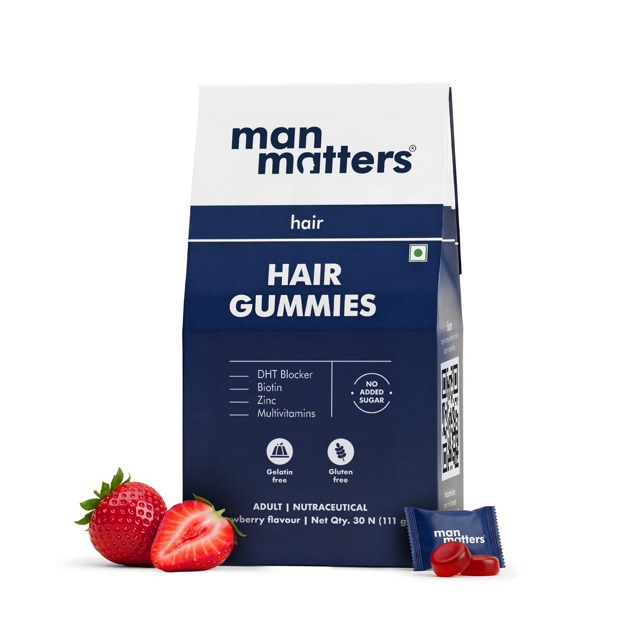 Man Matters Hair Care Kit: Biotin Gummies 30 Count & Advanced Serum 30ml (10)