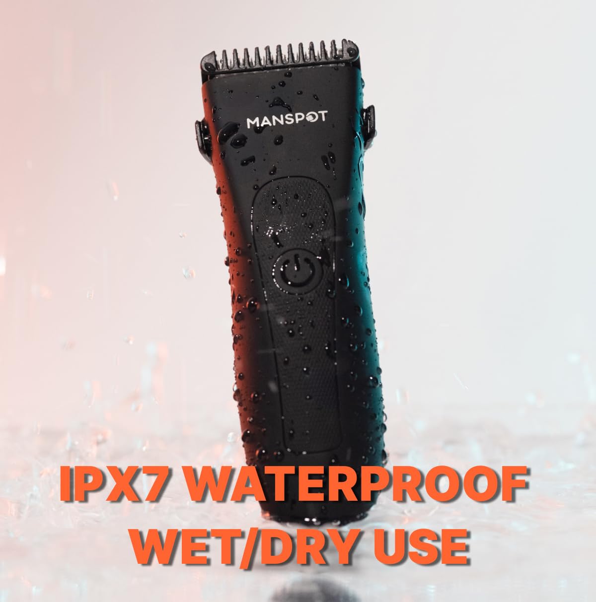 MANSPOT Body Hair Trimmer for Men with Ceramic Blade, IPX7 Waterproof, Rechargeable with 4 Guide Lengths - in use (17)