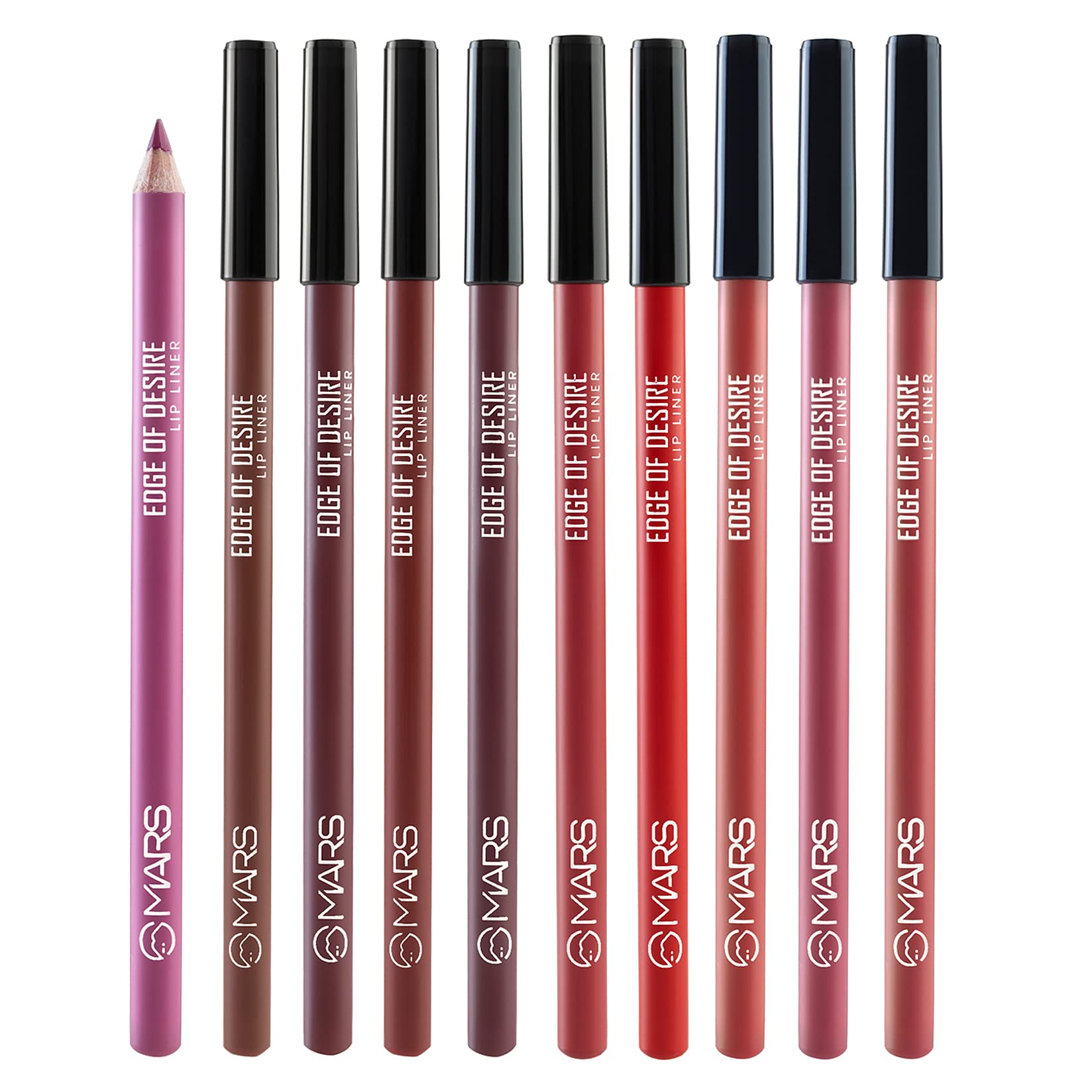 MARS Edge of Desire Lip Liner, 1.4g, Matte Finish, Highly Pigmented Lip Pencil (31)