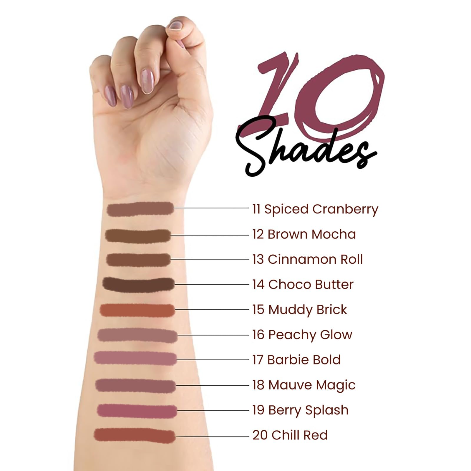 MARS Edge of Desire Lip Liner, 1.4g, Matte Finish, Highly Pigmented Lip Pencil - label detail (34)
