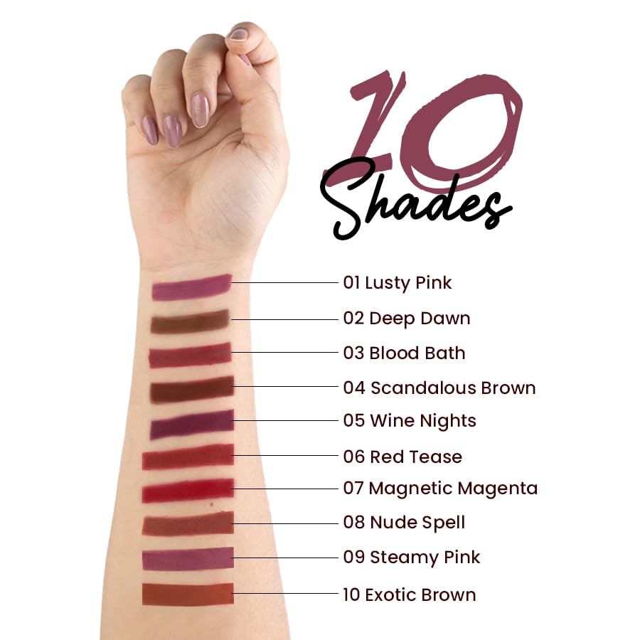 MARS Edge of Desire Lip Liner, 1.4g, Matte Finish, Highly Pigmented Lip Pencil - ingredients panel