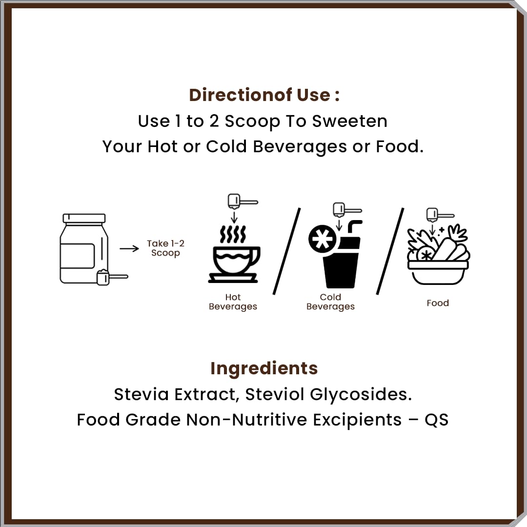 MAXENER WELLNESS Stevia Sweetener, Low-Calorie Natural Sweetener, No Bitter Aftertaste - packaging