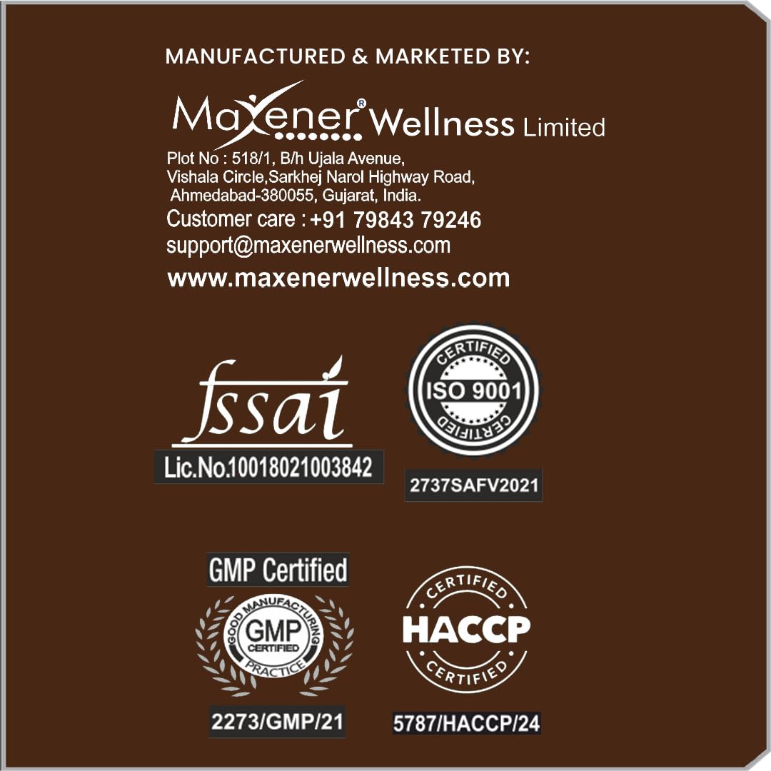MAXENER WELLNESS Stevia Sweetener, Low-Calorie Natural Sweetener, No Bitter Aftertaste - ingredients panel