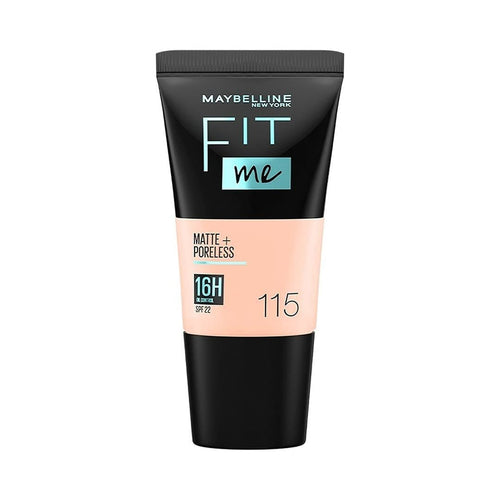 Maybelline Fit Me Matte & Poreless Liquid Foundation, Full Coverage, Normal to Oily Skin, 18ml