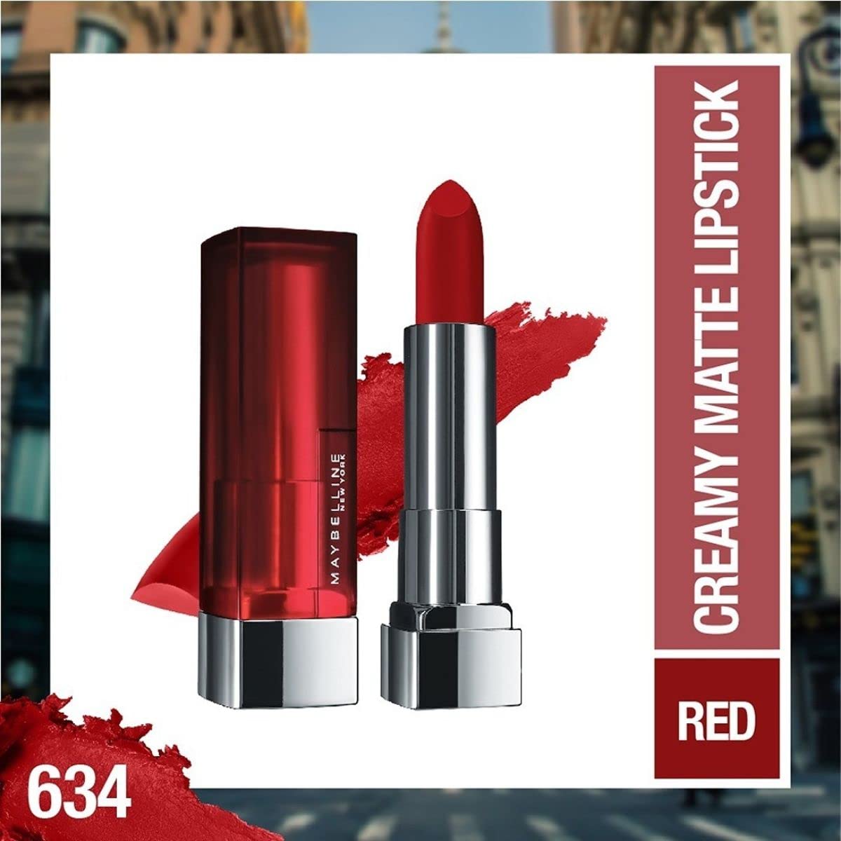 Maybelline New York Color Sensational Creamy Matte Lipstick with Shea Butter - front view (18)