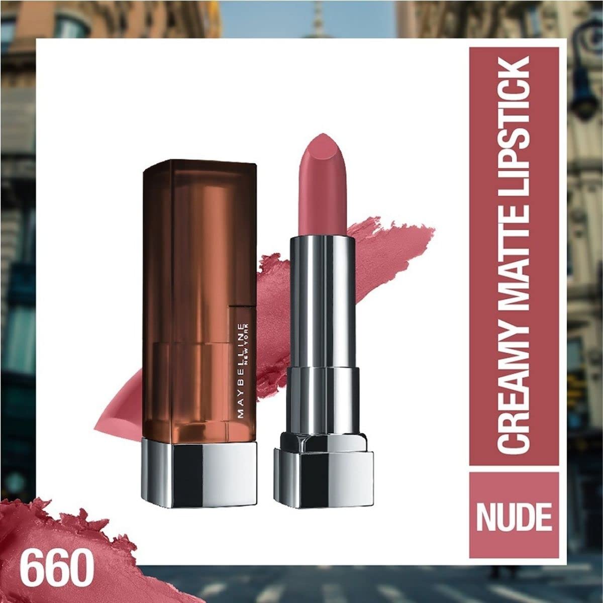 Maybelline New York Color Sensational Creamy Matte Lipstick with Shea Butter - front view (35)