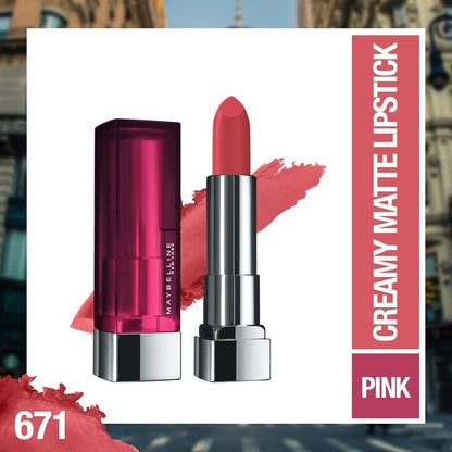 Maybelline New York Color Sensational Creamy Matte Lipstick with Shea Butter - front view (39)