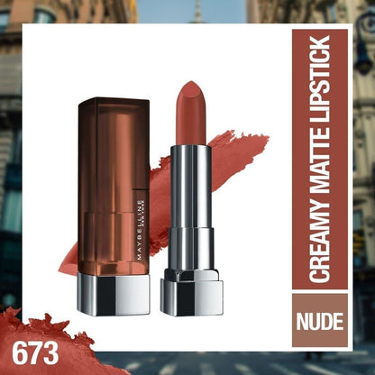 Maybelline New York Color Sensational Creamy Matte Lipstick with Shea Butter - front view (44)