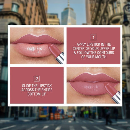 Maybelline New York Color Sensational Creamy Matte Lipstick with Shea Butter - in use