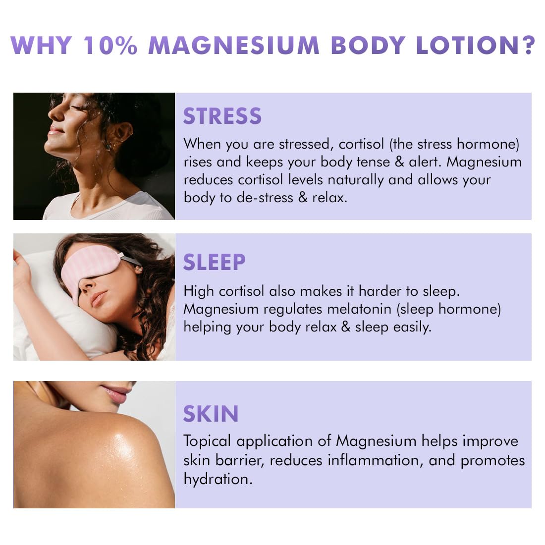 mCaffeine 10% Magnesium Body Lotion, 300ml, Vanilla Orchid Fragrance, 3% Cocoa Butter, 5 Ceramides, Non-Greasy, Unisex - pack
