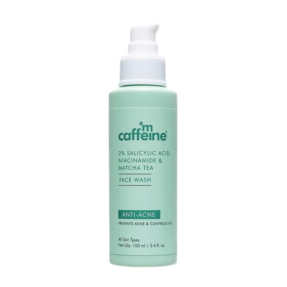 mcaffeine 2% Salicylic Acid Niacinamide & Matcha Tea Face Wash, 100ml, Sulphate-Free, Unisex