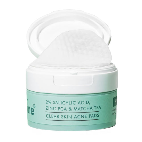 mcaffeine 2% Salicylic Acid Zinc PCA & Matcha Tea Acne Pads, 40 Count, Unisex Adult Toner Pads