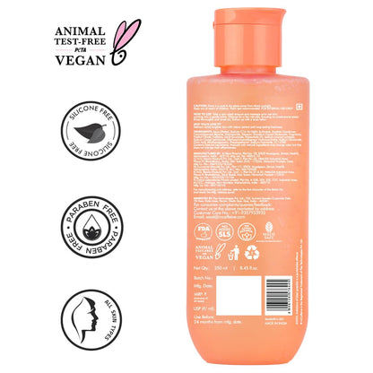 mcaffeine 5% Niacinamide Perfume Body Wash, 250ml, PETA Certified, Unisex, Paraben-Free, SLS-Free - in use