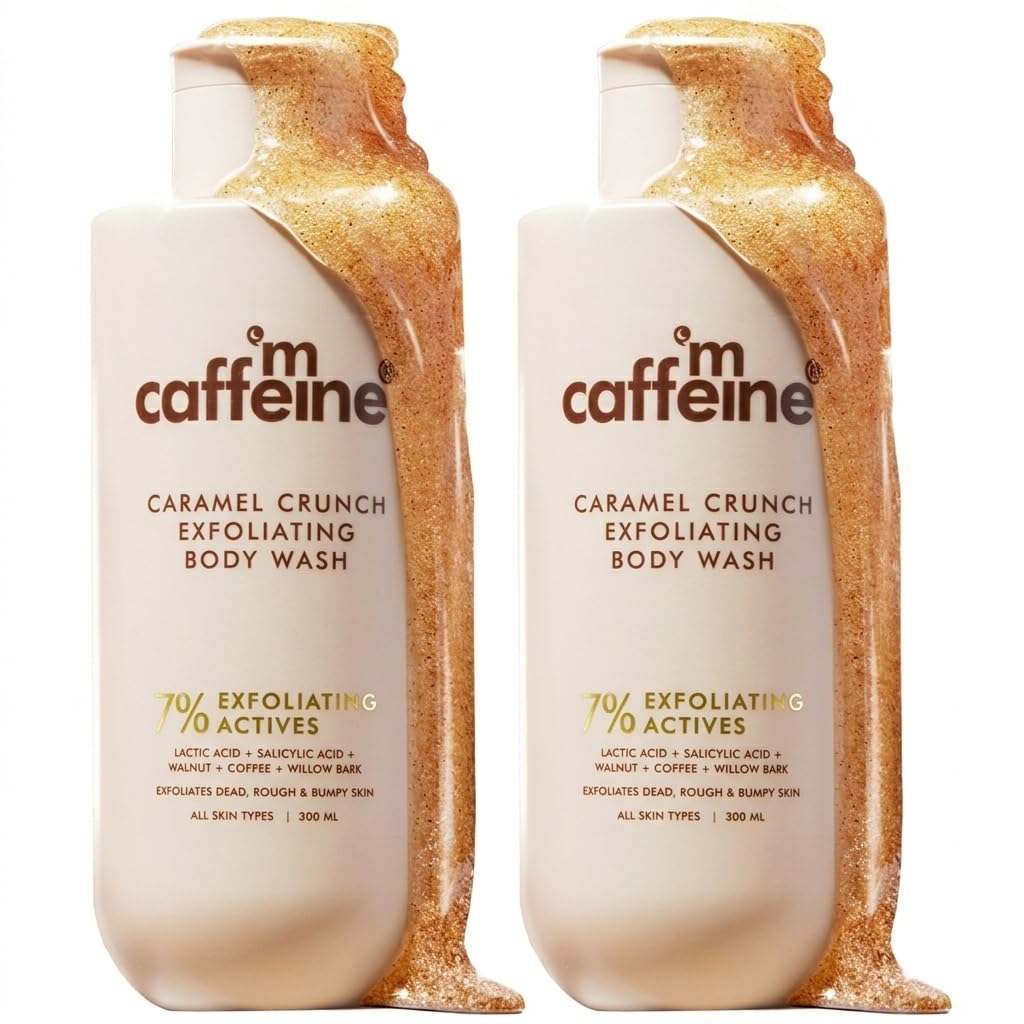 mcaffeine 7% Exfoliating Body Wash Gel, 300ml, 1% Salicylic and 2% Lactic Acid, Unisex (16)