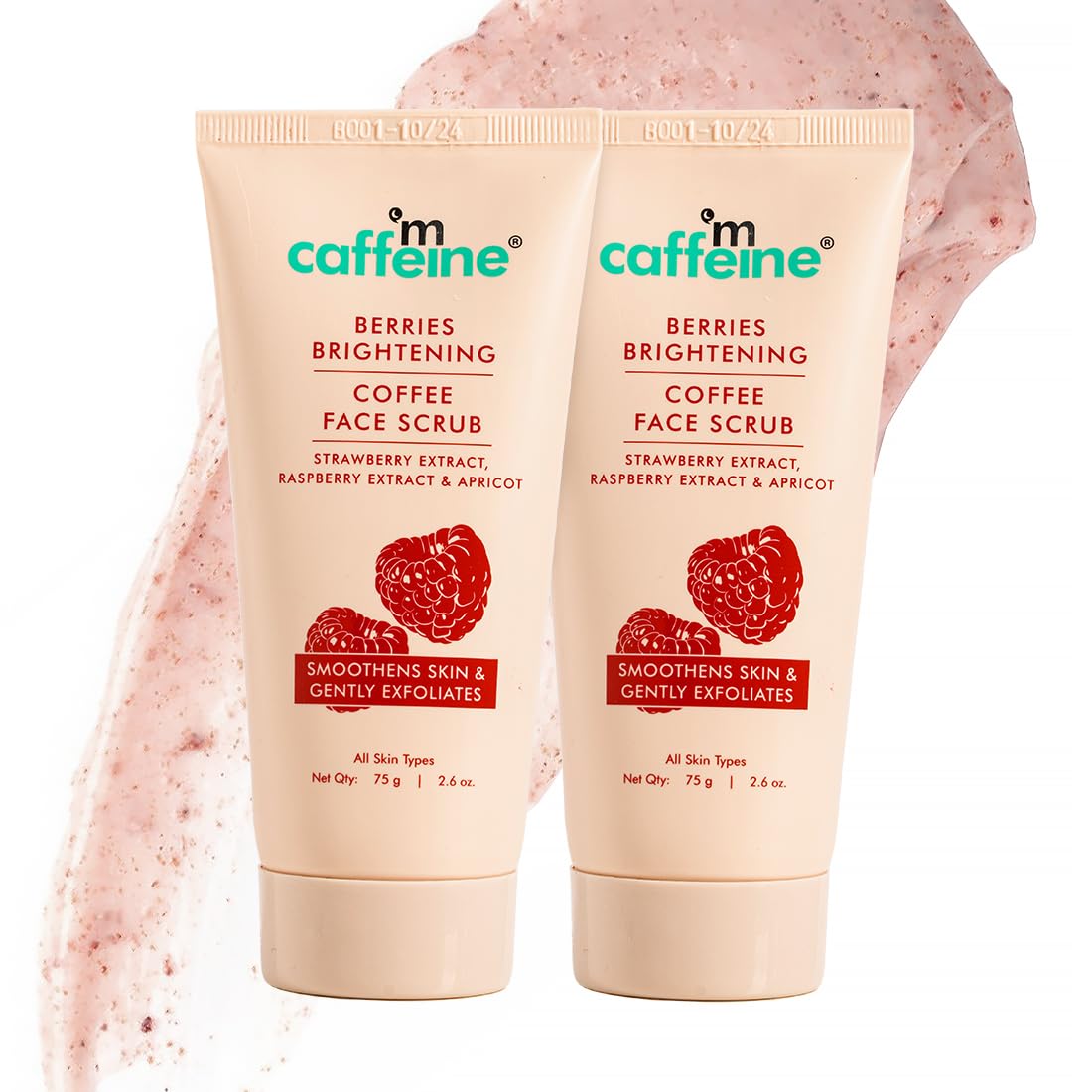 mcaffeine Berries Brightening Coffee Face Scrub, 75g, Unisex, PETA Certified, Dermatologically Tested (10)