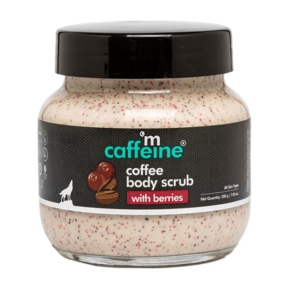mcaffeine Berries & Coffee Unisex Body Scrub, 200g, Creamy Exfoliating Formula
