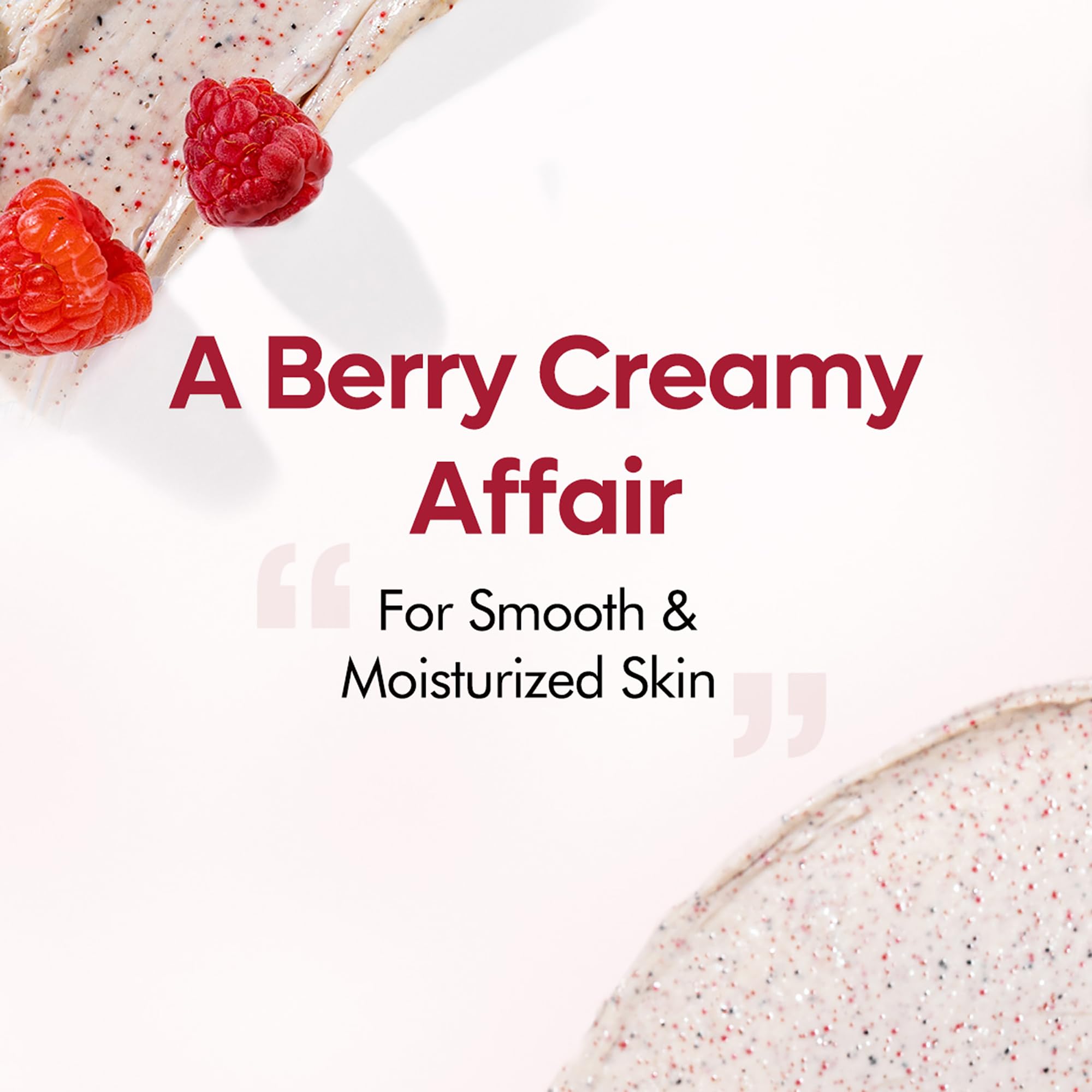 mcaffeine Berries & Coffee Unisex Body Scrub, 200g, Creamy Exfoliating Formula - front view