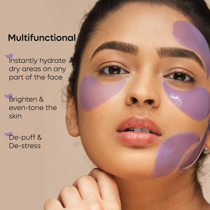 mcaffeine Black Tea Complex Under Eye Patches with Vegan Collagen Peptide, 15 Pairs, Hydrogel, Unisex - ingredients panel