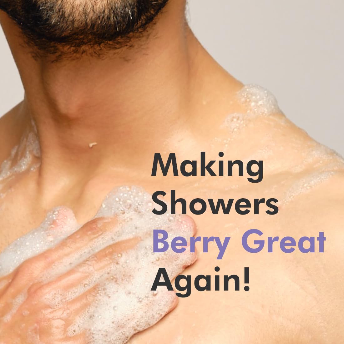 mcaffeine Blueberry Blast Body Wash & Scrub Duo, 300ml/175g, Unisex, 2 Items - front view