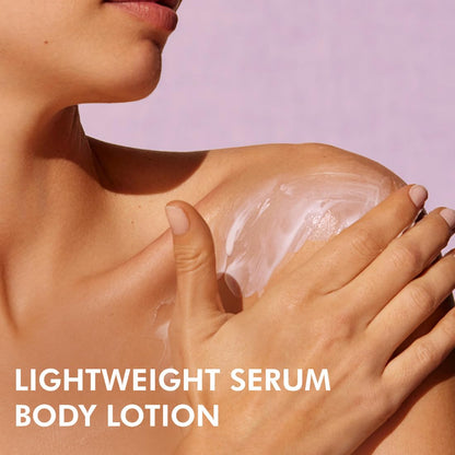 mcaffeine Blueberry Swirl Serum Body Lotion, 300ml, with Niacinamide, Cocoa Butter & Blueberry, Unisex - back view