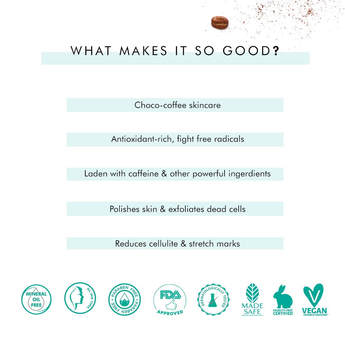 mcaffeine Body Polishing Kit, Coffee Scrub & Choco Body Butter, 2 Items, Vegan, PETA Certified, Unisex - label detail