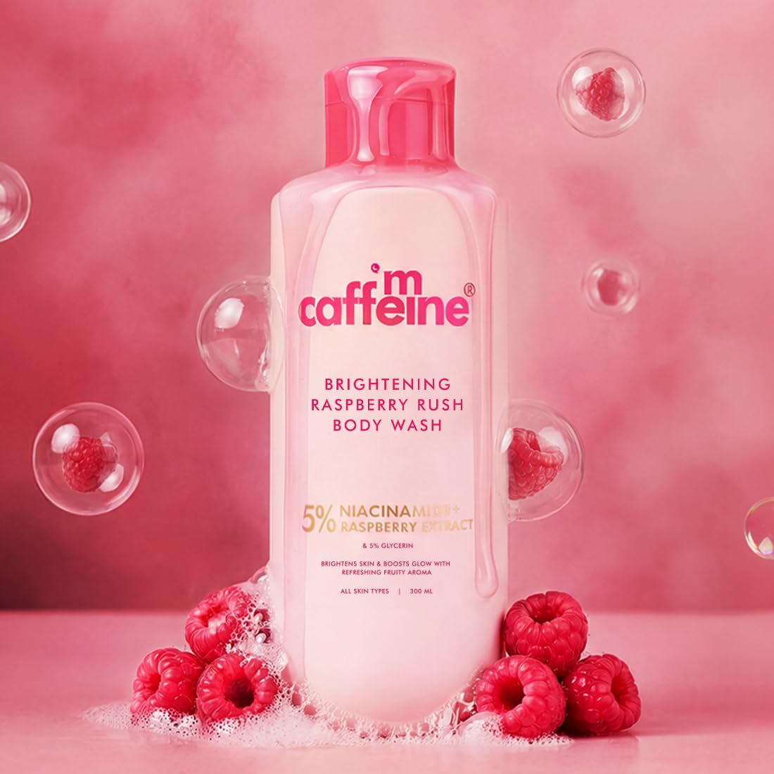 mcaffeine Body Wash Gel, 300ml, Unisex Adult, Dermatologically Tested, Zero Plastic Footprint - front view (11)