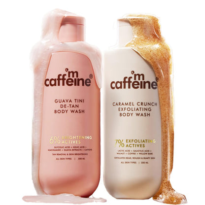 mcaffeine Body Wash Gel with Mandelic Acid Salicylic Acid and Brightening Actives, Unisex Adult (19)