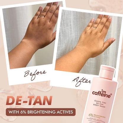mcaffeine Body Wash Gel with Mandelic Acid Salicylic Acid and Brightening Actives, Unisex Adult - label detail