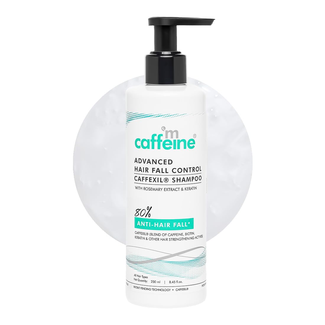 mcaffeine Caffexil Shampoo with Keratin Biotin Rosemary, 250ml, Sulphate Free Formula
