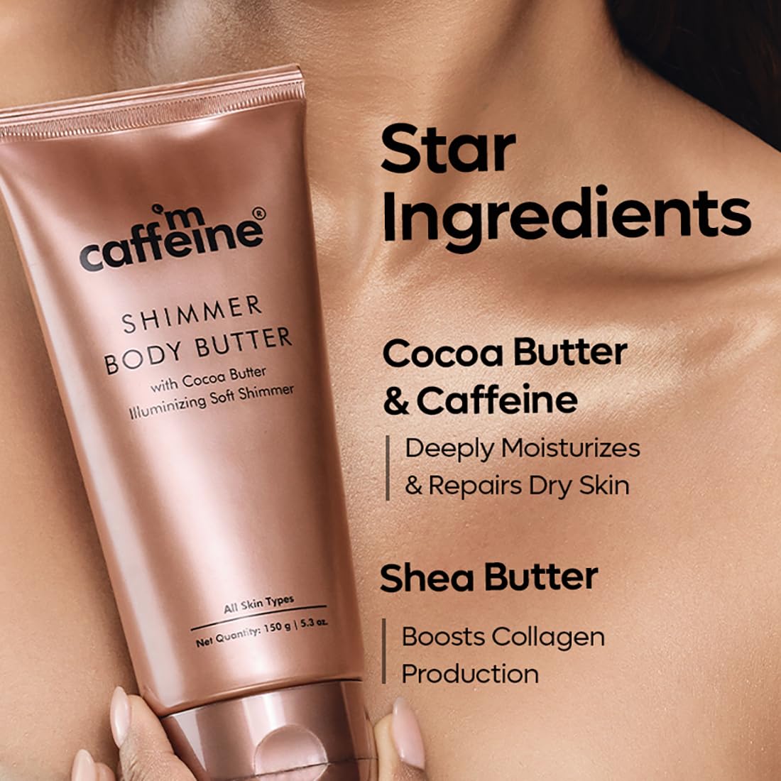 mcaffeine Choco Body Butter, 100gm Unisex Moisturizer with Cocoa Butter, Shea Butter & Caffeine - packaging (12)