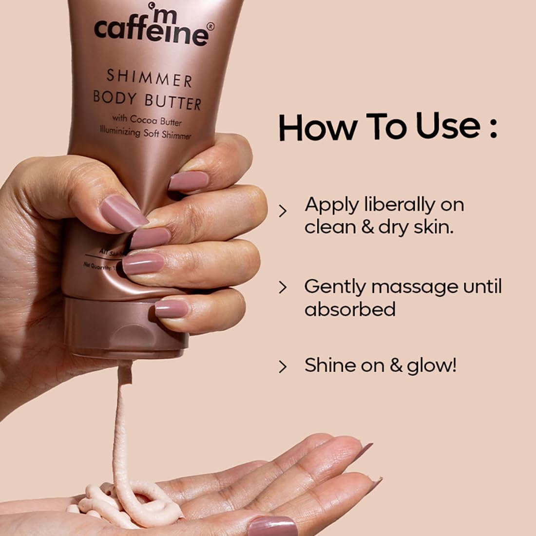 mcaffeine Choco Body Butter, 100gm Unisex Moisturizer with Cocoa Butter, Shea Butter & Caffeine - ingredients panel (14)