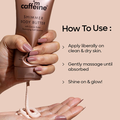 mcaffeine Choco Body Butter, 100gm Unisex Moisturizer with Cocoa Butter, Shea Butter & Caffeine - ingredients panel (14)