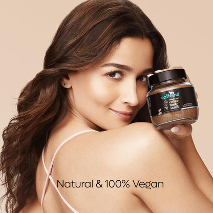 mcaffeine Coffee Bathing Scrub with Coconut Oil, Unisex Exfoliating Body Scrub for All Skin Types - close-up detail (14)