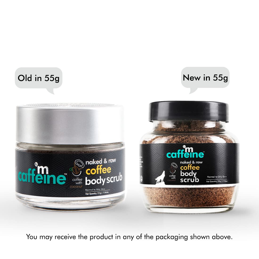 mcaffeine Coffee Bathing Scrub with Coconut Oil, Unisex Exfoliating Body Scrub for All Skin Types - ingredients panel